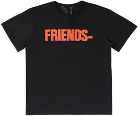 img 4 attached to Friends T Shirt Letter Printing Sleeve Men's Clothing and T-Shirts & Tanks