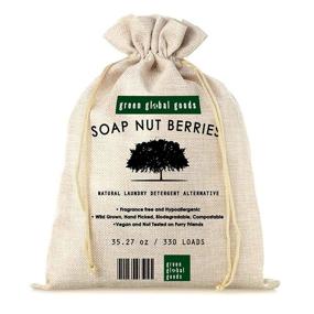 img 4 attached to 🌿 SoapNuts: Kind to Earth and Her Babies - Organic Alternative to Laundry Detergent, 2.2lbs of De-seeded Berries, Fragrance-Free, Sustainable & Hypoallergenic