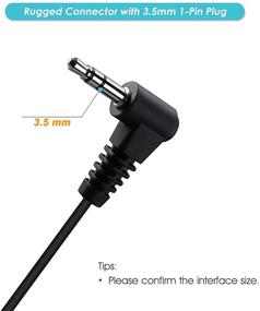 img 3 attached to COMMIXC (2 Pack) Listen Only Walkie Talkie Earpiece - 3.5mm 1-Pin Acoustic Tube Surveillance Headset for Two Way Radio and Speaker Mic