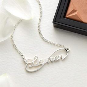 img 1 attached to MyNameNecklace Personalized Signature Necklace Nameplate