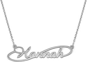 img 4 attached to MyNameNecklace Personalized Signature Necklace Nameplate