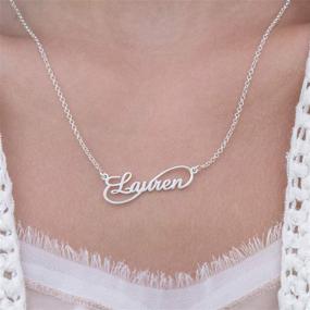 img 2 attached to MyNameNecklace Personalized Signature Necklace Nameplate