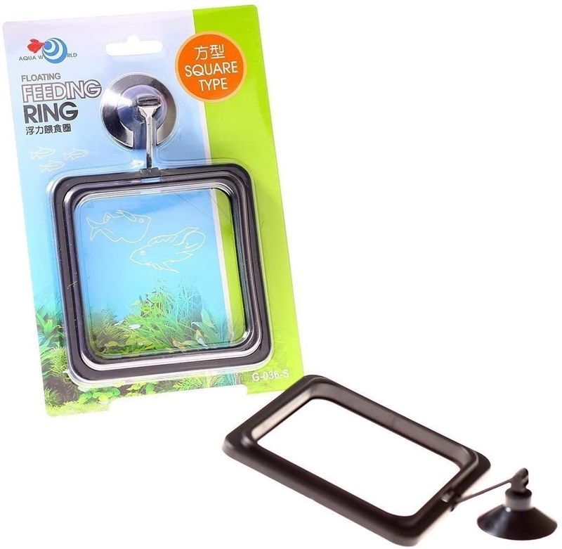 feeding square aquarium feeder floating 로고