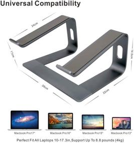 img 2 attached to Detachable Notebook Ergonomic Aluminum Compatible Laptop Accessories