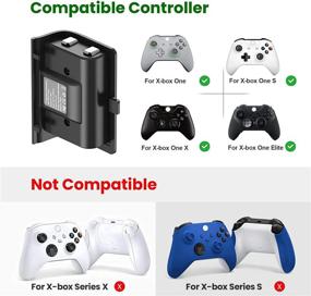 img 3 attached to YCCSKY Rechargeable Battery Pack for Xbox One - 2 Pack, 1200mAh Controller Battery Pack Play 🎮 and Charge Kit for Xbox One S/X/Elite Controller with 3FT Micro USB Charging Cable and LED Indicator