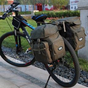 img 3 attached to 🚲 Dreamoon 50L Waterproof Bike Panniers - Ideal Bicycle Commuting Bag with Rain Cover, Reflective Trim, and Easy Attachment to Rack (Width Less Than 7 inches)