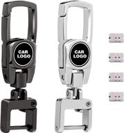 🔑 durable and stylish keychain set for men and women - keychain car keychain 2 pack with heavy duty clip and ring логотип