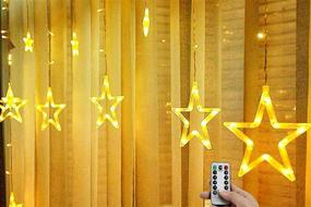 img 4 attached to Decem Waterproof Decoration Christmas 12Star 138Led