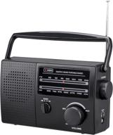 📻 pr-137 am/fm portable radio, local power (120v) or battery-powered (battery sold separately) logo