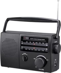 img 4 attached to 📻 PR-137 AM/FM Portable Radio, Local Power (120V) or Battery-Powered (Battery Sold Separately)