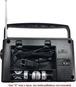 img 1 attached to 📻 Портативное радио PR-137 AM/FM, сетевое (120V) или от батареек (батарейки продаются отдельно)