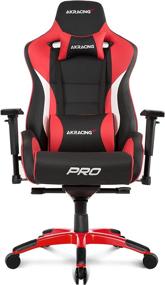 img 4 attached to AKRacing AK RD Masters Series Pro Luxury XL Gaming Chair in Vibrant Red for Ultimate Gaming Experience