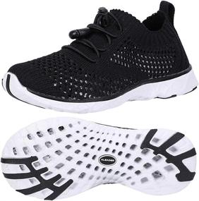 img 3 attached to 🩲 ALEADER Kids' Slip-on Quick Dry Water Shoes (Toddler, Little Kid, Big Kid)