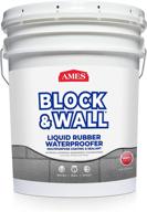 🔘 ames bwrf5 white liquid rubber: high-strength elastomeric water base, 5 gallon logo