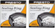 🔴 high-quality 2 pack presto 09985 pressure cooker sealing rings - black logo