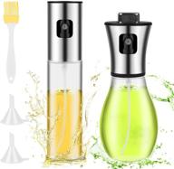 🍳 versatile oil sprayer for cooking - 2 pack olive oil sprayer set with extended nozzle and glass bottles - perfect for kitchen bbq, grilling, and roasting logo