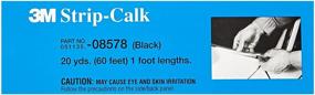 img 2 attached to 🖤 3M Strip Calk: Premium Black 1 ft Strips – Bulk Pack of 60