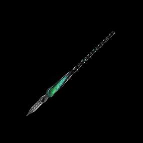 img 3 attached to 🖋️ Molshine Handmade Glass Dip Pen - Crystal Clear Glass Pen for Calligraphy, Signatures, and Business Gifts (Green)