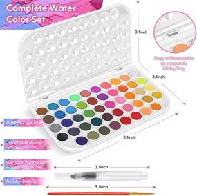 img 3 attached to Watercolor Rkqoa Washable Refillable Beginner