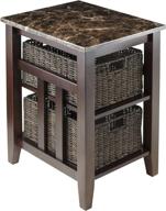 chocolate winsome zoey accent table: enhancing your décor with style логотип