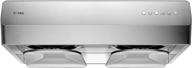 🔥 fotile pixie air uqs3001 30” stainless steel under cabinet range hood with 800 cfms, led lights, and dual ac motors: ultimate kitchen exhaust vent logo