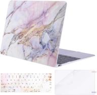 🎨 mosiso colorful marble macbook 12 inch case 2015 2016 2017: hard shell, keyboard cover, screen protector logo