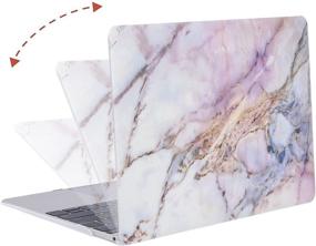 img 1 attached to 🎨 MOSISO Colorful Marble MacBook 12 Inch Case 2015 2016 2017: Hard Shell, Keyboard Cover, Screen Protector