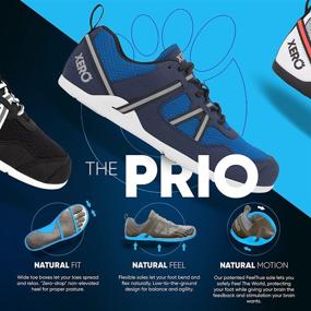 img 2 attached to Xero Shoes Men's Prio Cross Training Shoe: Lightweight Zero Drop, Barefoot Performance