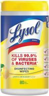 🧼 rac77182ct lysol disinfecting wipes: effective cleaning and germ-killing solution logo