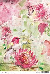 img 1 attached to 🌺 CIAO BELLA PAPER Rice Paper HUMMINGBIRD Design - Discover the Magical Microcosmos!