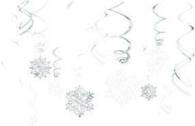 img 2 attached to ❄️ Повысьте праздничное оформление супермаркета с набором наращивающих светлых снежинок.