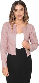 img 2 attached to 🧥 Women's KRISP Cropped Black Jacket 4432 BLK S - Coats, Jackets & Vests