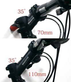 img 3 attached to 🚴 GANOPPER 35° 25.4/31.8 Universal Bike Stem: 70mm, 80mm, 90mm, 100mm, 110mm Road Bicycle Handlebar Stem with Bikeway Shim