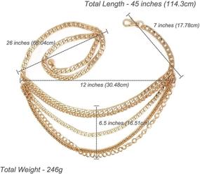 img 1 attached to Women's Dressy Casual Multi Silver Accessories and Belts for Fashionable Looks