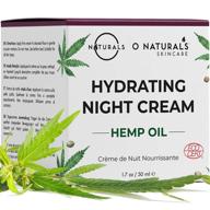 🌿 o naturals organic hemp oil night cream – hydrating face moisturizer with hyaluronic acid. anti aging cream for face & neck. hydrates dry skin, reduces wrinkles, boosts collagen. women & men skincare 1.7oz logo