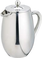 ☕ stainless steel silver kitchencraft le'xpress cafetiere - 8 cup, 1 litre capacity logo