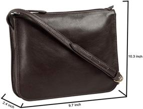 img 3 attached to Hidesign Carmel Small Sling Brown Women's Handbags & Wallets