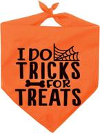 halloween dog bandana - reversible triangle bibs pet scarf for medium to large dogs: pawskido логотип