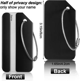 img 2 attached to 🧳 Aluminium Baggage Identifier for Travel: Luggage Business Essentials