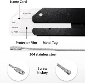 img 3 attached to 🧳 Aluminium Baggage Identifier for Travel: Luggage Business Essentials