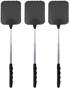 img 4 attached to 🪰 DINGJN 3 Pcs Stainless Steel Fly Swatter - Telescopic Extendable Pest Control Tool for Effective Anti-Mosquito Solution