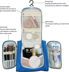 img 3 attached to 💦 Ultimate Travel Companion: Waterproof Cosmetic Organizer for Toiletries and Cosmetics