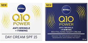 img 1 attached to 🧴 Nivea Q10 SPF 15 Anti-Wrinkle Day/Night Face Cream Set, 50 ml