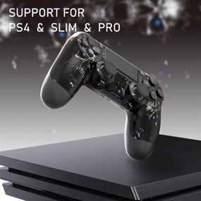 img 3 attached to 🎮 JALVDE Wireless Controller for PS-4 - Dual Vibration Shock Remote Replacement Compatible with PS-4/Pro/Slim