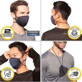 img 3 attached to 🔒 Медные маски Copper Fit Unisex: Всегда: идеальная медным волокном защита лица