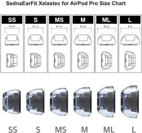 img 2 attached to 🎧 AZLA SednaEarfit XELASTEC накладки для Airpods Pro - 2 пары (размер SS)