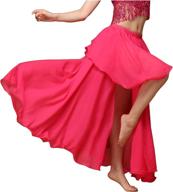 🧚 wuchieal women's fairy belly dance skirt: enhance your belly dancing practice with large swing skirts логотип