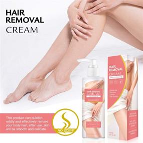 img 2 attached to Skin-Friendly Hair Removal Cream: Painless & Flawless Depilatory Cream for Women and Men - 150ML