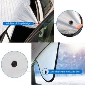 img 1 attached to 🚗 GAMURRY Windshield Cover Set for Car, Winter Protection from Ice and Snow, Includes Side Mirror Covers - Fits Most Cars, Trucks, SUVs, MPVs