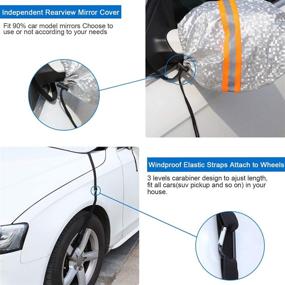 img 2 attached to 🚗 GAMURRY Windshield Cover Set for Car, Winter Protection from Ice and Snow, Includes Side Mirror Covers - Fits Most Cars, Trucks, SUVs, MPVs